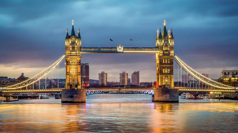 Top London tourist attractions include the iconic view of Big Ben, the London Eye, and the River Thames, especially during a breathtaking sunset.