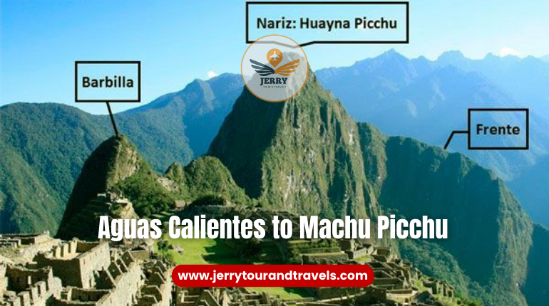 The scenic trail from Aguas Calientes to Machu Picchu, offering lush greenery and iconic views, a popular route for hiking in Peru.