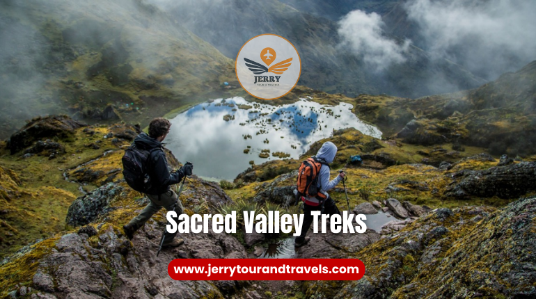 Hiking in Peru through the Sacred Valley, showcasing its stunning landscapes, ancient ruins, and traditional villages.