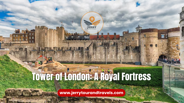 The Tower of London, one of the top 10 historical places to visit in England, showcasing its iconic medieval architecture and history.